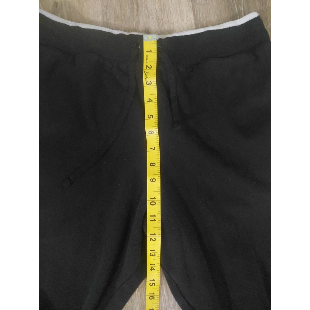Nike Activewear Pants L Black Swoosh Embroidery Jogger Fleece Sportswear CLub - Picture 10 of 13